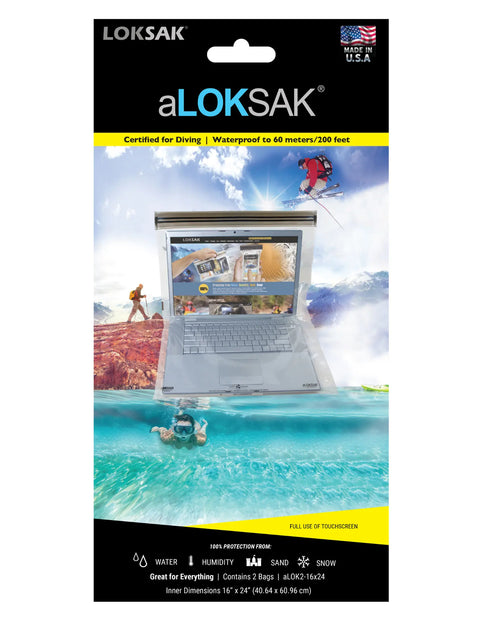 Waterproof Storage Bags 16x24 Inch – Reusable Element Proof Protection – Made in USA by LOKSAK | 2 Pack LOKSAK  Purchase