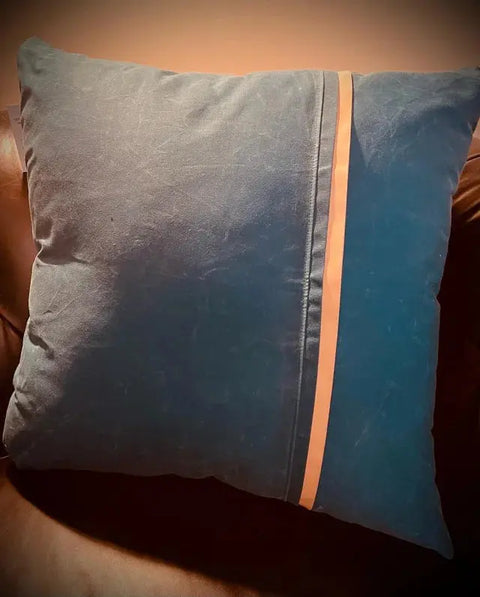 Waxed Canvas "Dog Proof" Pillows Suede Kloth