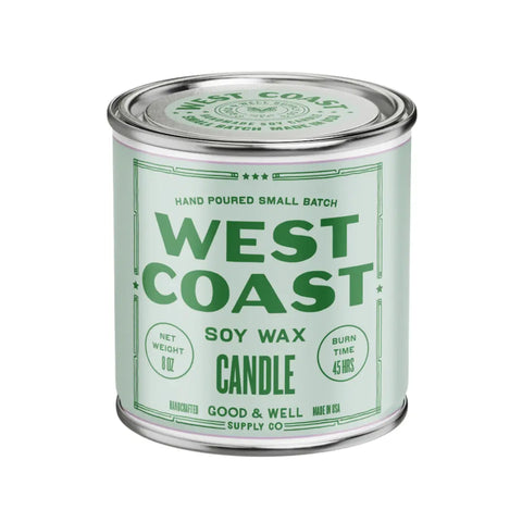 West Coast Happy Place Candle Good & Well Supply Co.  Candles
