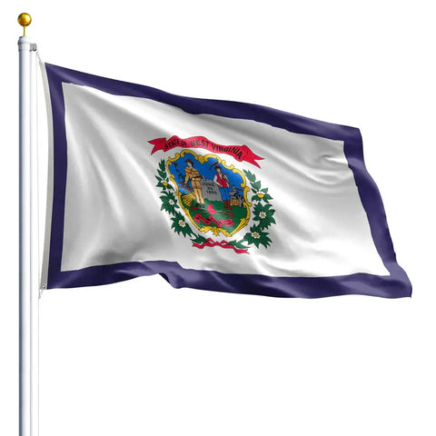 West Virginia State Flag – UV-Resistant Outdoor Nylon Fabric | Made in USA by Freedom Flag & Pole Freedom Flag and Pole 