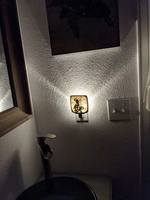 Whimsical Fairy Mushroom Night Light – Handcrafted Ambient Lighting | Made in USA Knights Home Decor  item