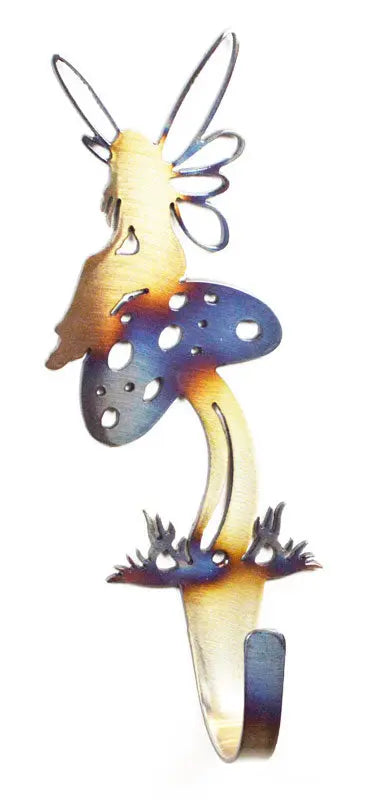 Whimsical Fairy Mushroom Wall Hook – Durable Steel Coat and Towel Hanger | Made in USA Knights Home Decor  item