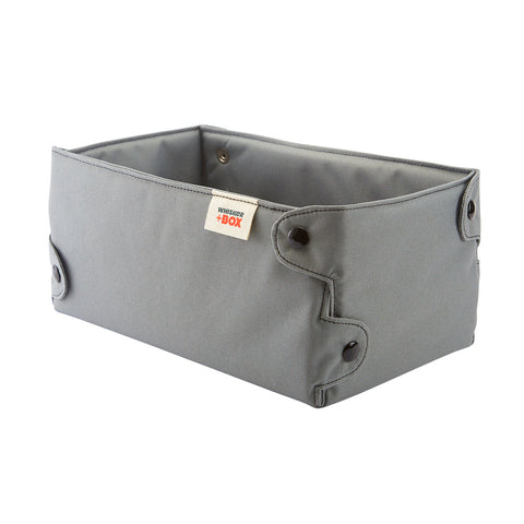 Charcoal Fabric Pet Bed With Black Snaps – Whisker Box | Made in USA Whisker+Box 