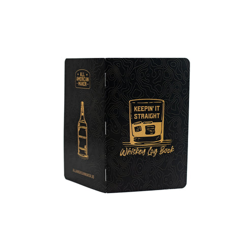 Whiskey Log Book 20 Pages – Bourbon Tasting Journal | Made in USA All American Maker 