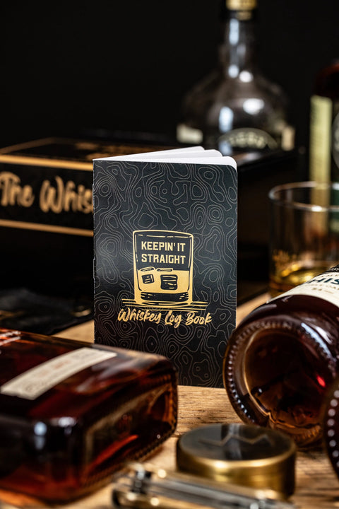 Whiskey Log Book 20 Pages – Bourbon Tasting Journal | Made in USA All American Maker 