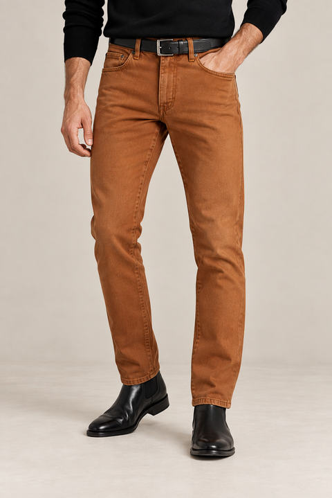 Nelson Whiskey Stained Denim Jeans – 12.2 Oz Raw Selvage Slim Straight | Made in USA Marc Nelson  Denim Jeans