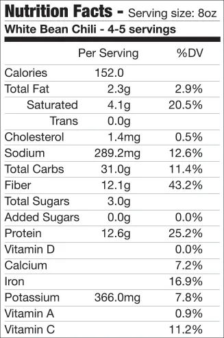 White Bean Chili SoupaPOTamus  item