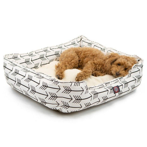 Arrow Patterned Dog Lounge Bed – Cozy Pet Cushion | Handmade in USA Majestic Pet 