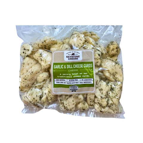 White Garlic & Dill Cheese Curds – Handcrafted Artisan Dairy Snack | Made in USA – Keystone Farms Wisconsin Keystone Cheese  Cheese