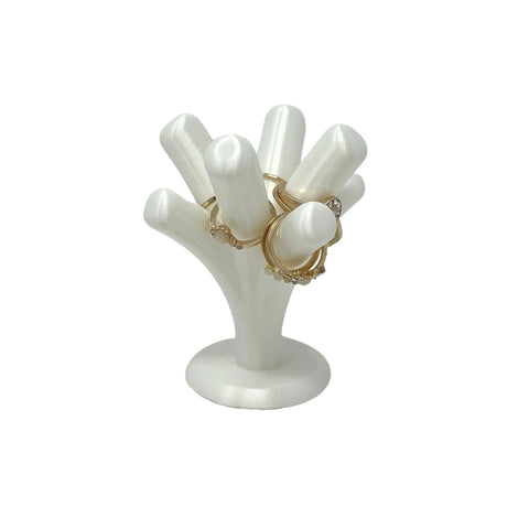 White Tree Jewelry Ring Display Organizer 3.5 Inch – Made in USA Chatelet Manufacturing 