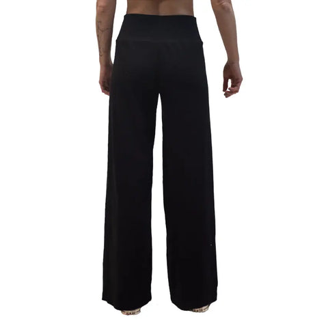 Wide Leg Organic Cotton Pants – High Waist Comfort – Handmade in USA Spiritex | Sustainable Apparel  Women's Pants & Shorts