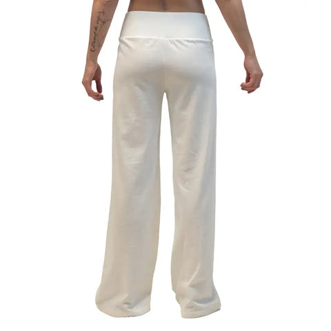 Wide Leg Organic Cotton Pants – High Waist Comfort – Handmade in USA Spiritex | Sustainable Apparel  Women's Pants & Shorts