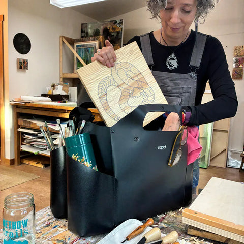 WideTote Organizer Bag – Multipurpose Travel Tote With Compartments | Made in USA eqpd  Totes