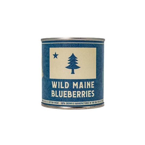 Wild Maine Blueberry Scented Candle 8oz – Artisan Home Fragrance – Made in USA Pine Tree State Inspired Decor All American Maker 