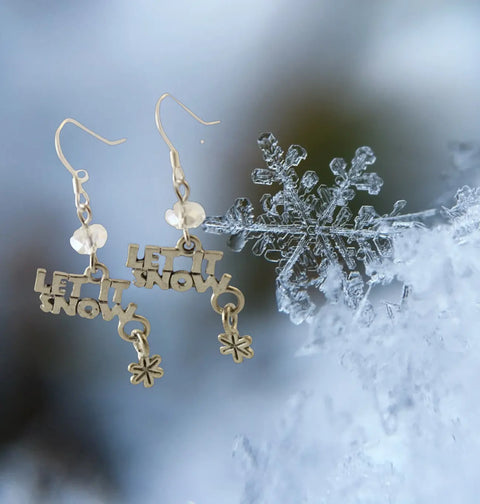 Winter Earrings | Let It Snow Earrings | a Charming Way to Celebrate the Winter Season Michelle Marie Boutique  Earrings