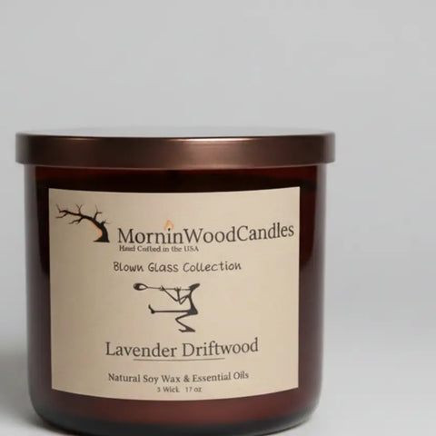 Wintergreen Soy Wax 3-Wick Candle 17oz – Natural Home Fragrance – MorninWood Candles | Made in USA MorninWood Candles  3 Wick Candle