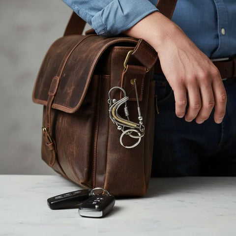 Wire Coiled Birdie Keychain 2.5 Inch – Sturdy Steel Design | Handmade in USA Alexa Martha Designs  Key Chain