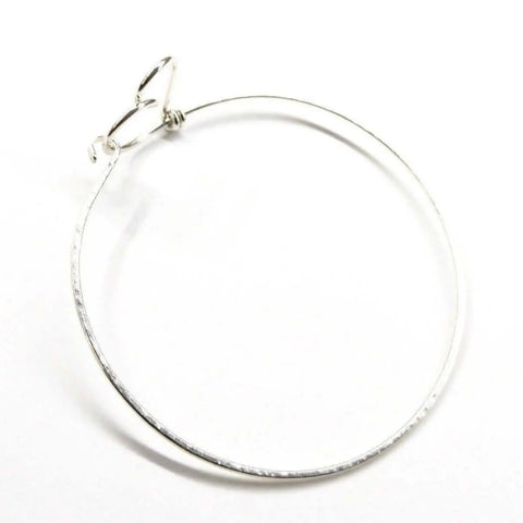 Wire Wrapped Heart Bangle in Sterling Silver Alexa Martha Designs  Bracelet