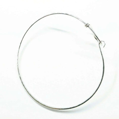 Wire Wrapped Heart Bangle in Sterling Silver Alexa Martha Designs  Bracelet