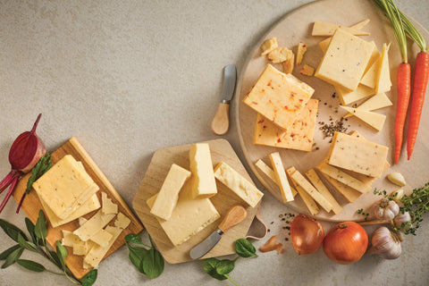 Wisconsin Peppercorn Cheddar Cheese 6-10oz – Aged White Cheddar with Black Peppercorns | Handcrafted in USA Keystone Cheese  Cheese