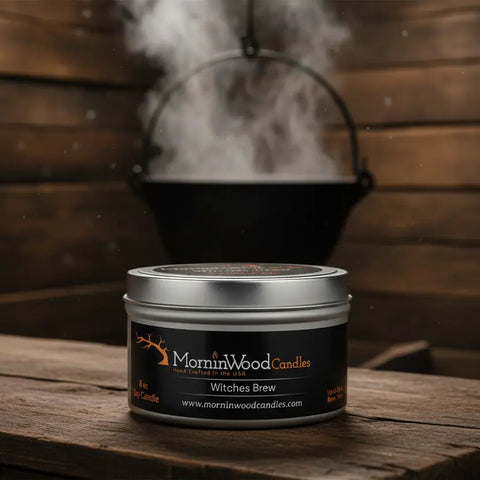 Witches Brew Soy Candle Tin 6.5oz – Hand-Poured Fall Home Fragrance by MorninWood Candles | Made in USA MorninWood Candles  Candles