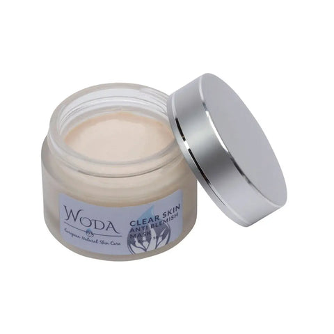 Woda Clear Skin Anti-Blemish Face Mask 50ml – Hydrating Acne Treatment with Natural Organic Ingredients | Made in USA WODA Skin Care 
