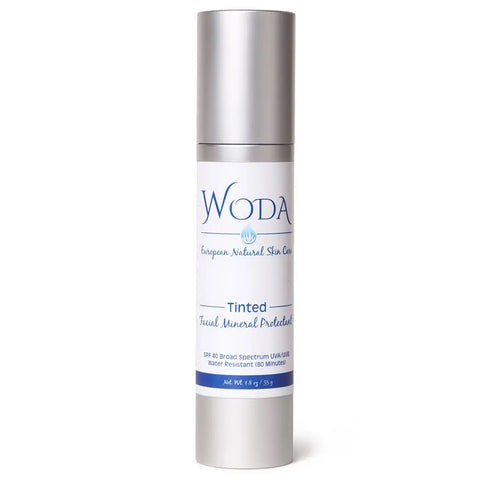 Woda Tinted Facial Mineral Sunscreen SPF 40 – Broad Spectrum Protection – Non-Greasy Matte Finish | Made in USA WODA Skin Care 
