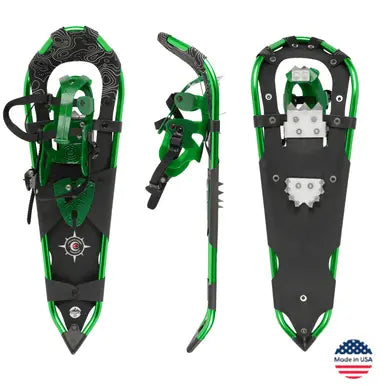 Women’s Backcountry Snowshoes 29 Inch Leadville Green – Made in USA Crescent Moon  item