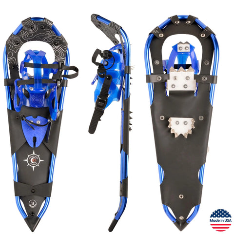 Women's Leadville 29 Blue Backcountry Snowshoes 29 Inch – Made in USA Crescent Moon  item