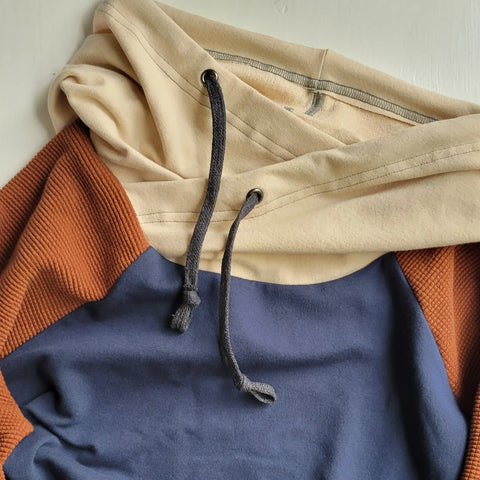Women’s Organic Cotton Colorblock Hoodie – Soft Stretch French Terry Activewear | Made in USA Adventure Clothes Company  Womens