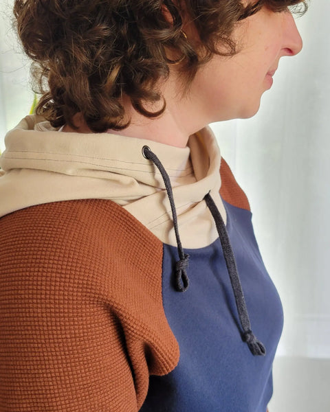 Women’s Organic Cotton Colorblock Hoodie – Soft Stretch French Terry Activewear | Made in USA Adventure Clothes Company  Womens