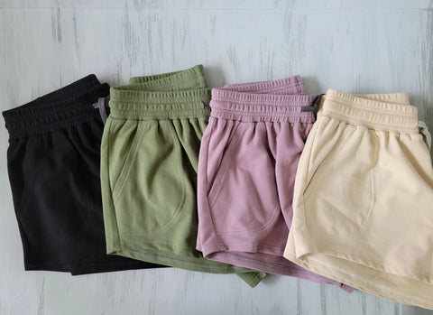 Women's Organic Cotton Lounge Shorts – Soft Breathable Fit – Made in USA | Wisconsin Handcrafted Comfort Adventure Clothes Company 