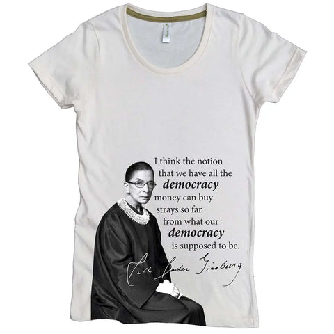 Women’s Organic Cotton RBG Graphic Tee – Sustainable Fitted Shirt | Made in USA Spiritex | Sustainable Apparel  Women's Graphic Tees