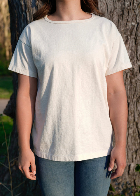Women’s Organic Cotton Scoop Neck T-Shirt – Breathable Natural Fabric | Made in USA – Eco Apparel Rowe Naturals  Organic Cotton Clothing