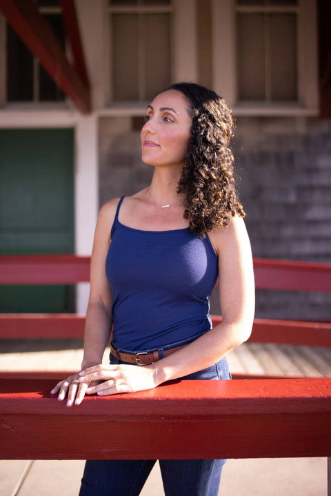 Women's Organic Merino Wool Camisole Tank Top – Soft Breathable Layer | Manufactured in USA Ramblers Way  Womens Tops