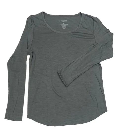 Women's Organic Merino Wool Scoop Neck Shirt – Soft Long Sleeve | Manufactured in USA Ramblers Way  Womens Tops