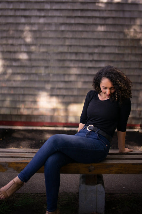 Women's Organic Merino Wool Scoop Neck Shirt – Soft Long Sleeve | Manufactured in USA Ramblers Way  Womens Tops