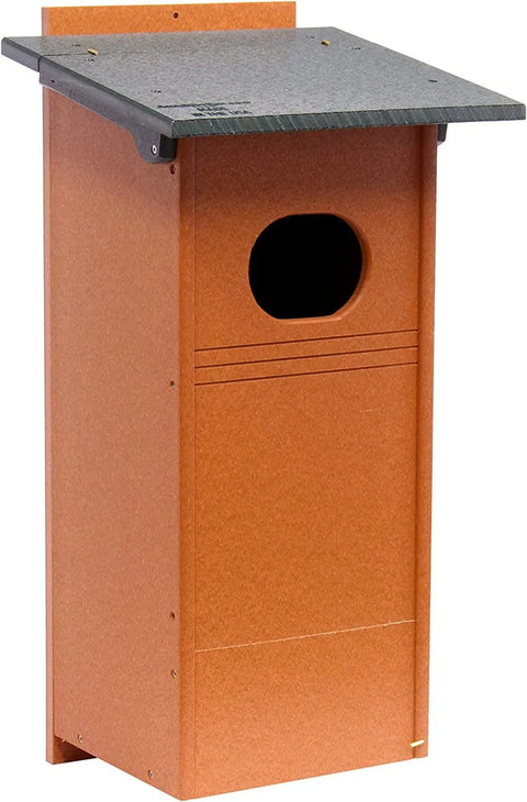 Wood Duck Nesting Box – UV-Resistant Poly Lumber Bird House | Handmade in USA Amish Toy Box  Bird House