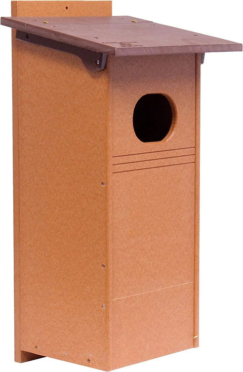 Wood Duck Nesting Box – UV-Resistant Poly Lumber Bird House | Handmade in USA Amish Toy Box  Bird House