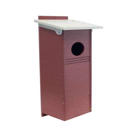 Wood Duck Nesting Box – UV-Resistant Poly Lumber Bird House | Handmade in USA Amish Toy Box  Bird House