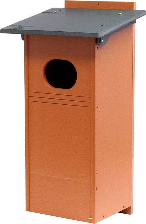 Wood Duck Nesting Box – UV-Resistant Poly Lumber Bird House | Handmade in USA Amish Toy Box  Bird House