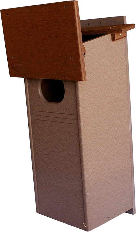 Wood Duck Nesting Box – UV-Resistant Poly Lumber Bird House | Handmade in USA Amish Toy Box  Bird House