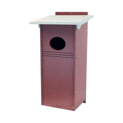 Wood Duck Nesting Box – UV-Resistant Poly Lumber Bird House | Handmade in USA Amish Toy Box  Bird House