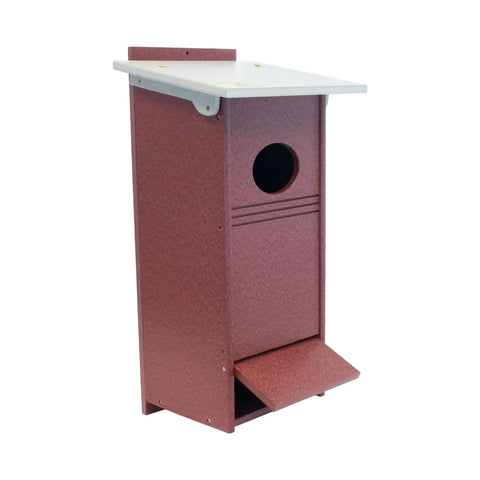 Wood Duck Nesting Box – UV-Resistant Poly Lumber Bird House | Handmade in USA Amish Toy Box  Bird House