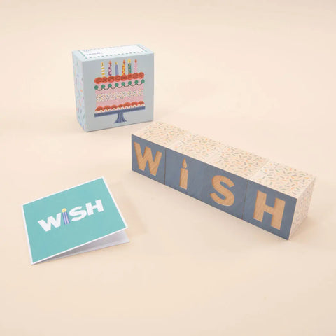 Wooden Birthday Wish Puzzle Set for Toddlers – Eco-Friendly Sustainable Basswood Educational Toy | Made in USA Uncle Goose  Decor