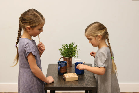 Wooden Marble Tic Tac Toe Game – 4 Inch Hardwood Board with Storage | Made in USA by Amish Artisans Amish Toy Box  Wooden Toys