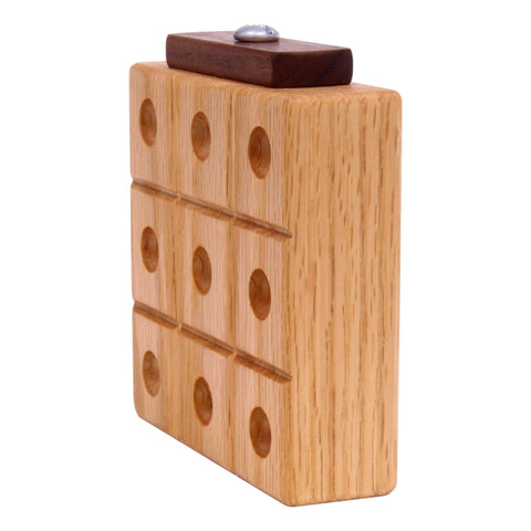 Wooden Marble Tic Tac Toe Game – 4 Inch Hardwood Board with Storage | Made in USA by Amish Artisans Amish Toy Box  Wooden Toys