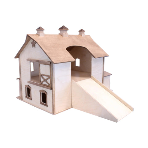 Wooden Pennsylvania Bank Barn Toy – Two-Story Heirloom Playhouse | Handcrafted in USA Amish Toy Box  Toy