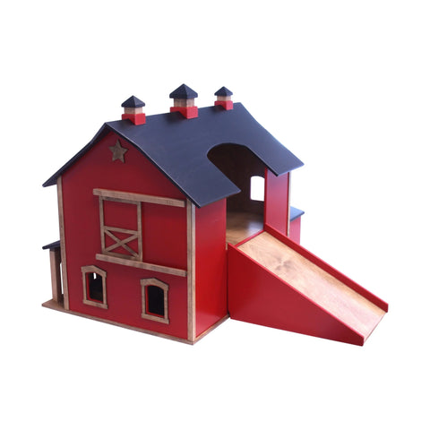 Wooden Pennsylvania Bank Barn Toy – Two-Story Heirloom Playhouse | Handcrafted in USA Amish Toy Box  Toy
