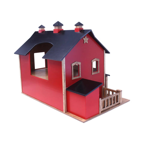 Wooden Pennsylvania Bank Barn Toy – Two-Story Heirloom Playhouse | Handcrafted in USA Amish Toy Box  Toy